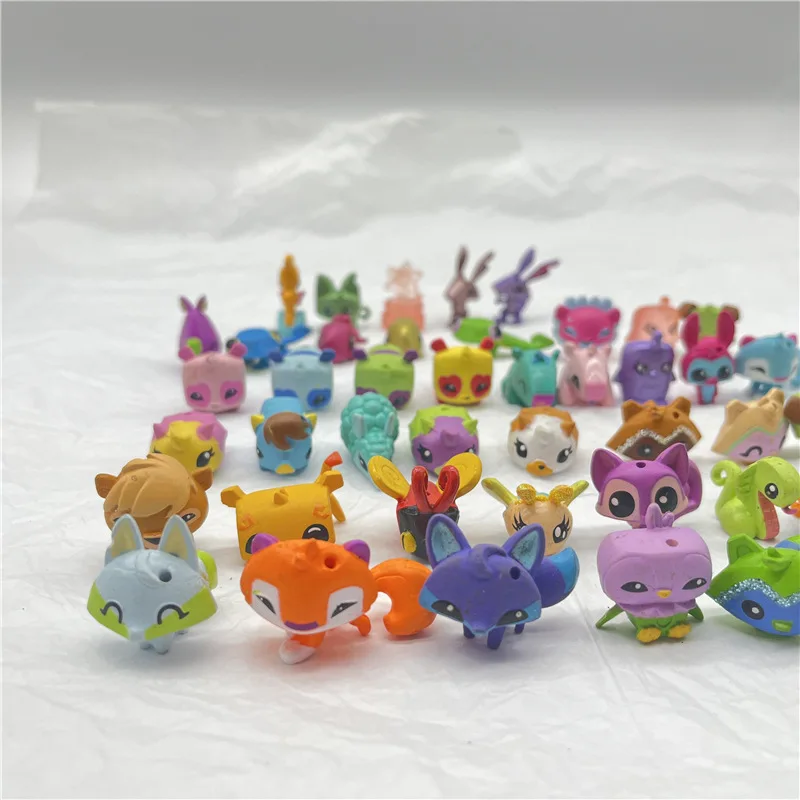 10pcs mini High Quality cute Animal Jam Figures Pvc Action model Toys Best Gift for kids collect