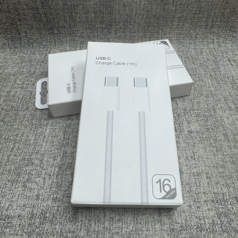Original USB-C Kabel Für iPhone 17 16 Pro Max PD 60 W Schnelle Lade Für Huawei Xiaomi Samsung Typ C Weben kabel Zubehör