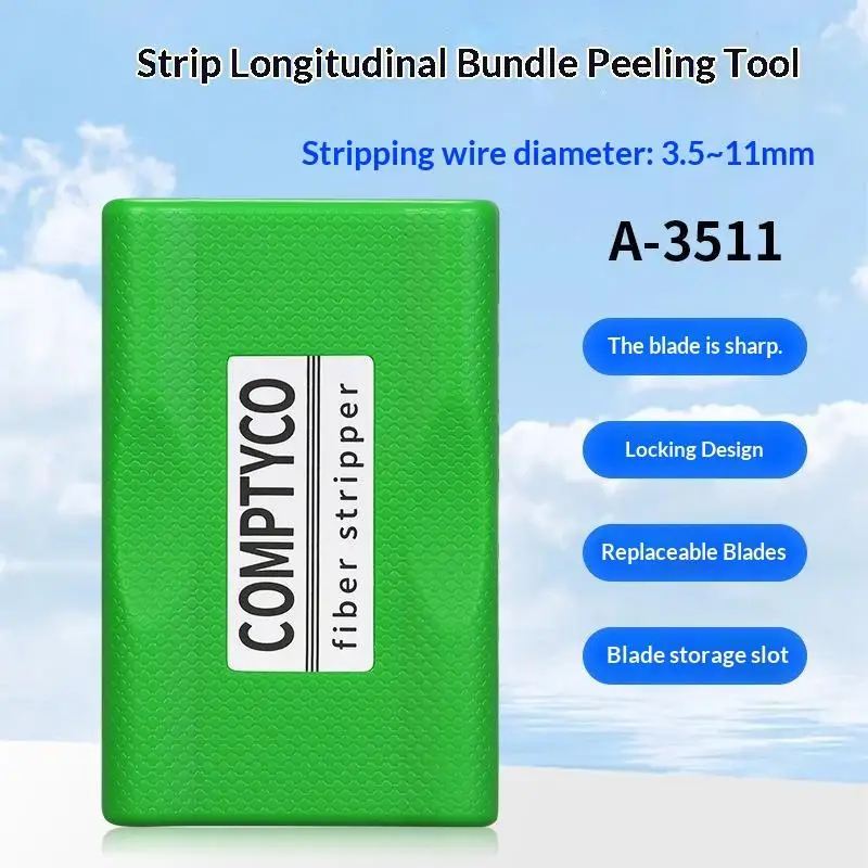 A‑3511 Fiber Optic Stripper 3.5mm‑11mm Longitudinal Banded Bundle Tube Stripper FTTH Optical Cable Sheath