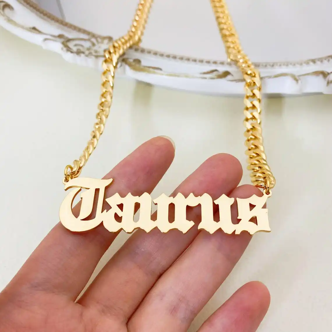 

Custom Gothic Necklace Men Big Pendant Hip Hop Necklace Personalized Luxury Stainless Steel Charm Necklace Rapper Jewelry Gift