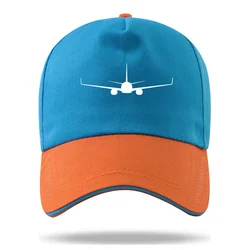 New Boeing 737-800 Plane Print Color matching Baseball Cap Casquette Hats Fitted Casual Hip Hop Dad Hats for Men Women Unisex