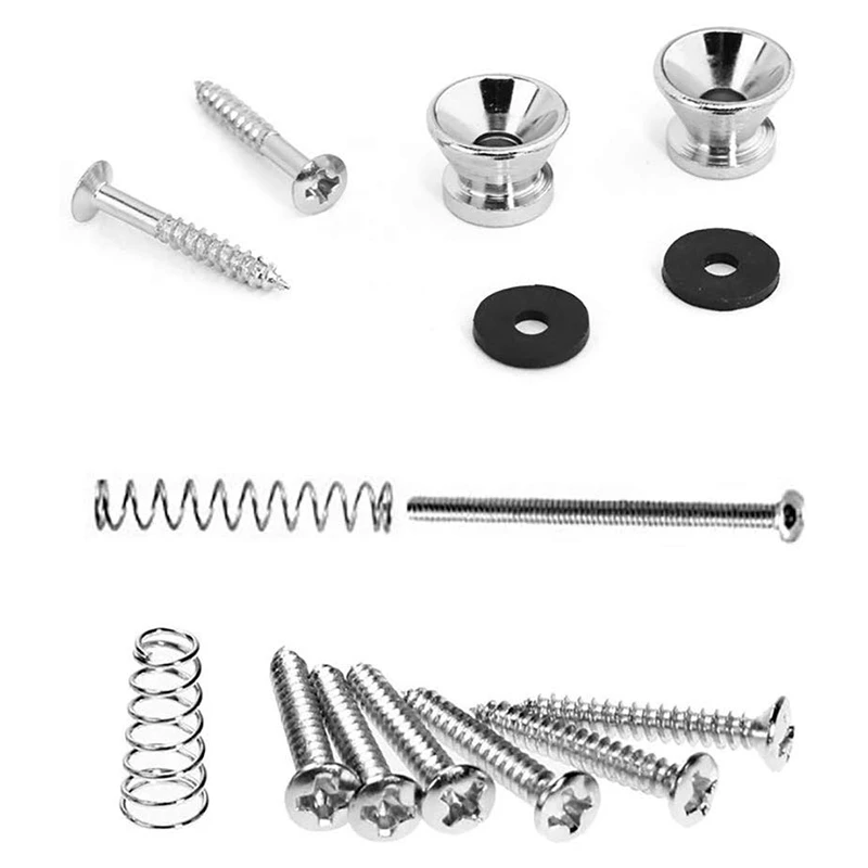 ABJV 2 Set Electric Guitar Screw Kit Sorting Box For Electric Guitar Bridges Pickups 6 Pieces Of Random Color Guitar Picks