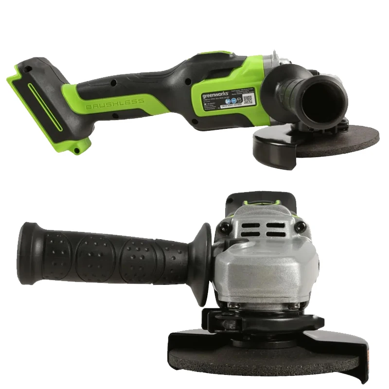 Greenworks 24V Brushless Grinder Angle 100mm Cutting Variable speed Electric Power Tool with battery charger Rechargeable