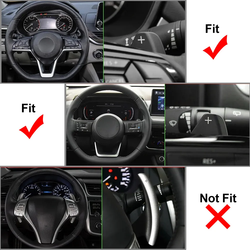 Car Steering Wheel Shift Paddle Extension For Nissan Rogue Altima X-Trail T33 For Infiniti Q50 Q60 For Mitsubishi Outlander