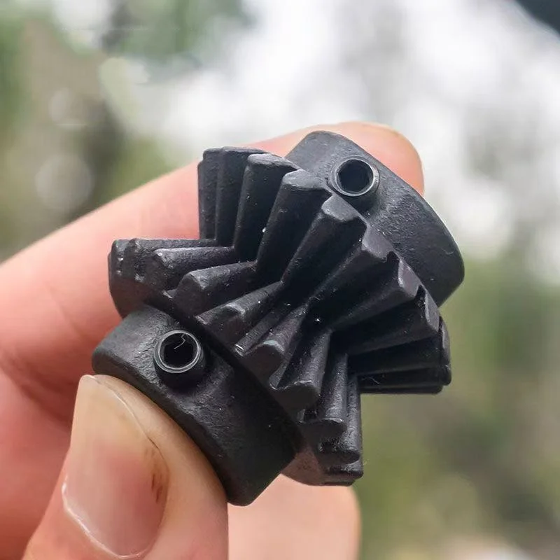 Universal Wire Stripper Feed Wheel Bevel Gear Non-Slip Tapered Wheel V-Groove Wire Guide Wheel 45# Steel with 10mm Standard Bore - view 4