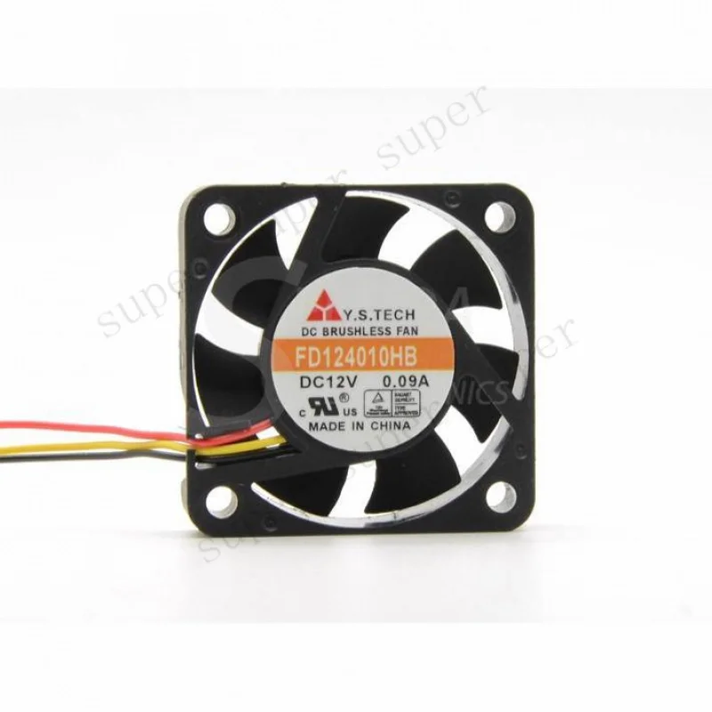 S+   Y.S.TECH FD124010HB 12V 0.09A 4CM 4010 40mm winds dual ball bearing cooling fan