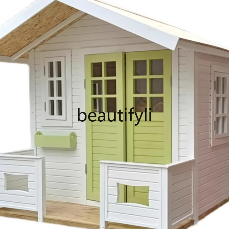 

Outdoor courtyard wooden house storage room kiosk guard box sales tool room garden assembly bed and breakfast house