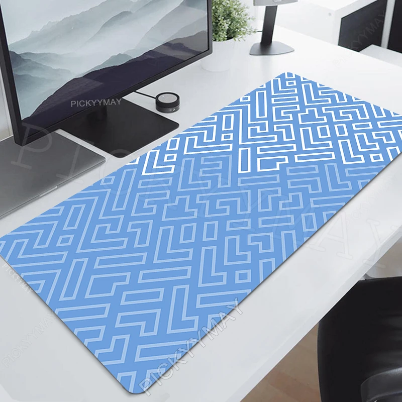 

Mouse Pad Geometric Large Gamer Mousepad Keyboard Mat XXL Desk Mat Office Big Mouse Mats Rubber Desk Pad Stitched Edges