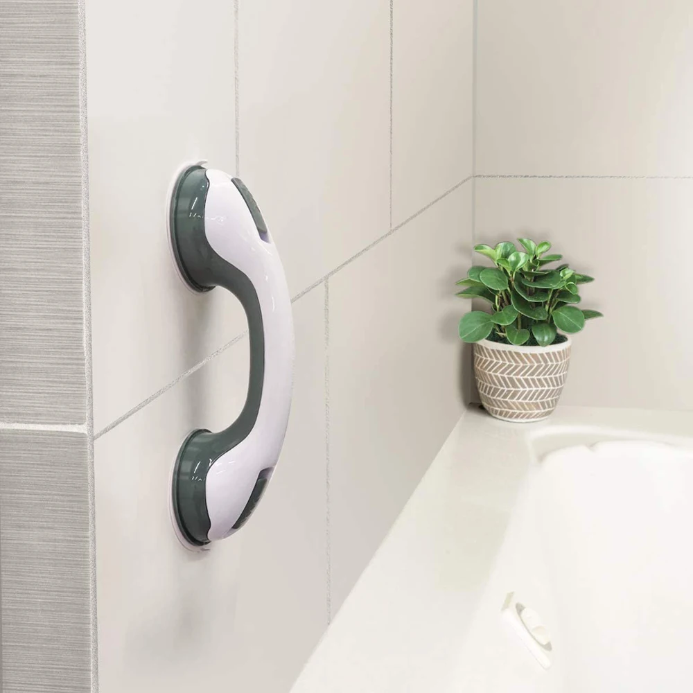 1Pc Bath Shower Tub Grab Handle Anti Slip Suction Cup Grab Handle Bar For Elderly Safety Bathroom Rail Grip Household Accessory