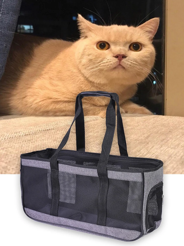 Dog Carrier Bag Soft Side Backpack Cat Pet Carriers Dog Travel Bags Airline Approved Transport For Small Dogs Cats Outgoing