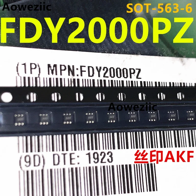 FDY2000PZ SOT-563-6 silk screen AKF 2 P-channel 20V 350mA FETs