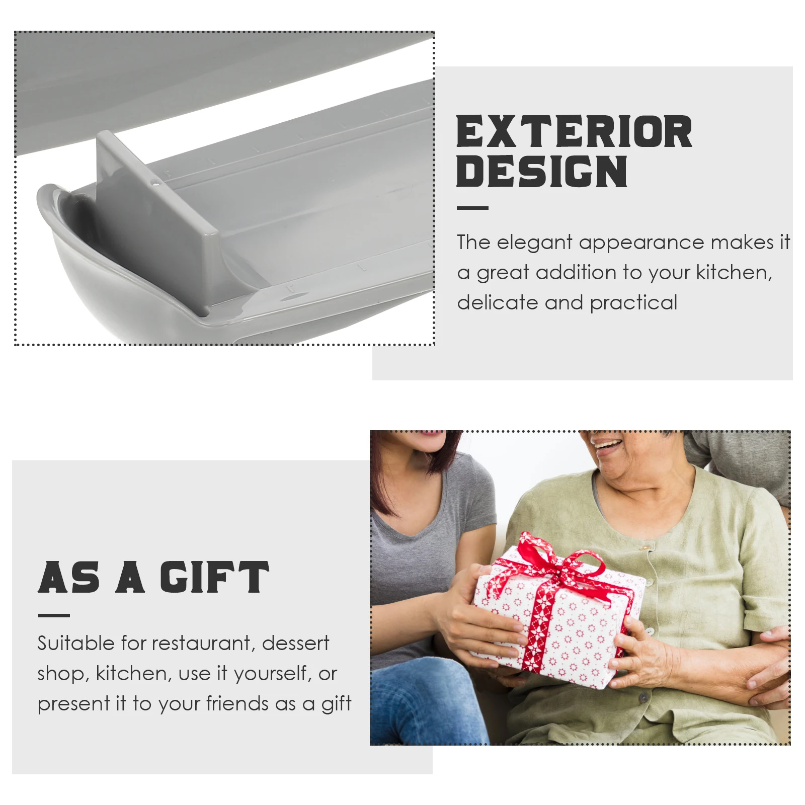 

1Set Butter Box High Grade Reusable Fresh Keeping Container for Kitchen Restaurant Dessert Shop Use Covered Butter Dish Storage