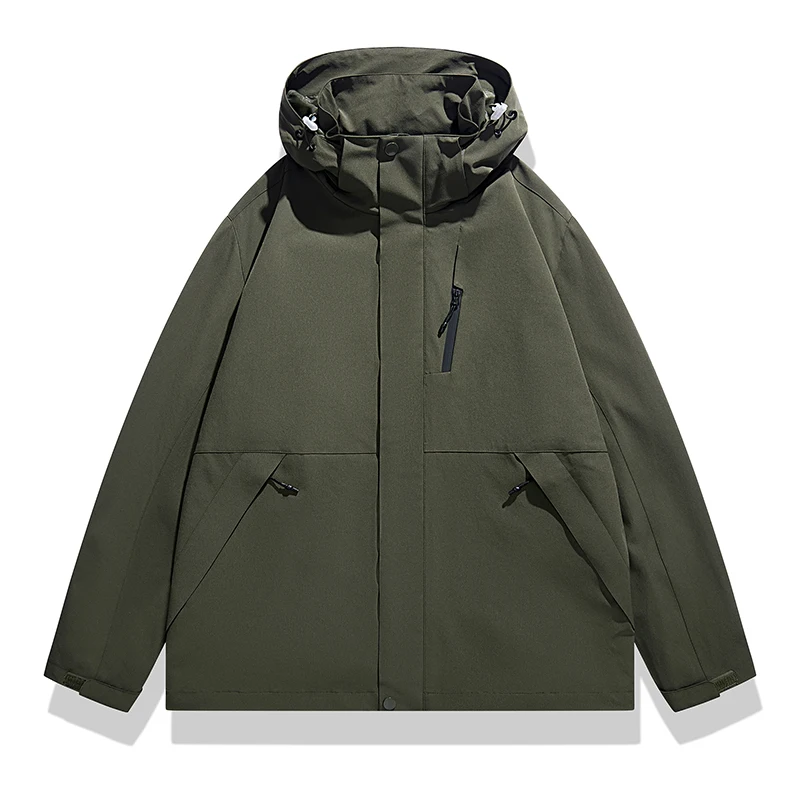 

Men's Bomber Jacket Casual Spring Fall Windbreaker Zip Up Coat with Zipper Pocket Black Army Green