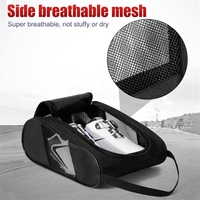 Portable Cloth Football Boot Bag Breathable Lightweight Golf Shoe Bag With Zipper Dustproof Shoe Carrier Bag Unisex Easy Storage