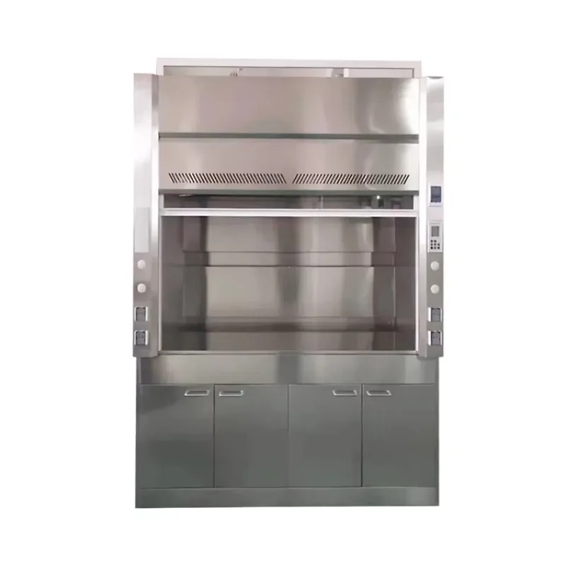 

Custom Stainless Steel Fume Cupboards for School Hospital Cleanrooms Biochemical Chemical Storage Plexiglass Laboratories