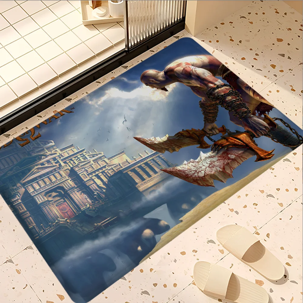 God Of War Video Game Kitchen Mat Cheaper Anti-slip Modern Living Room Balcony Printed Modern Home Decor