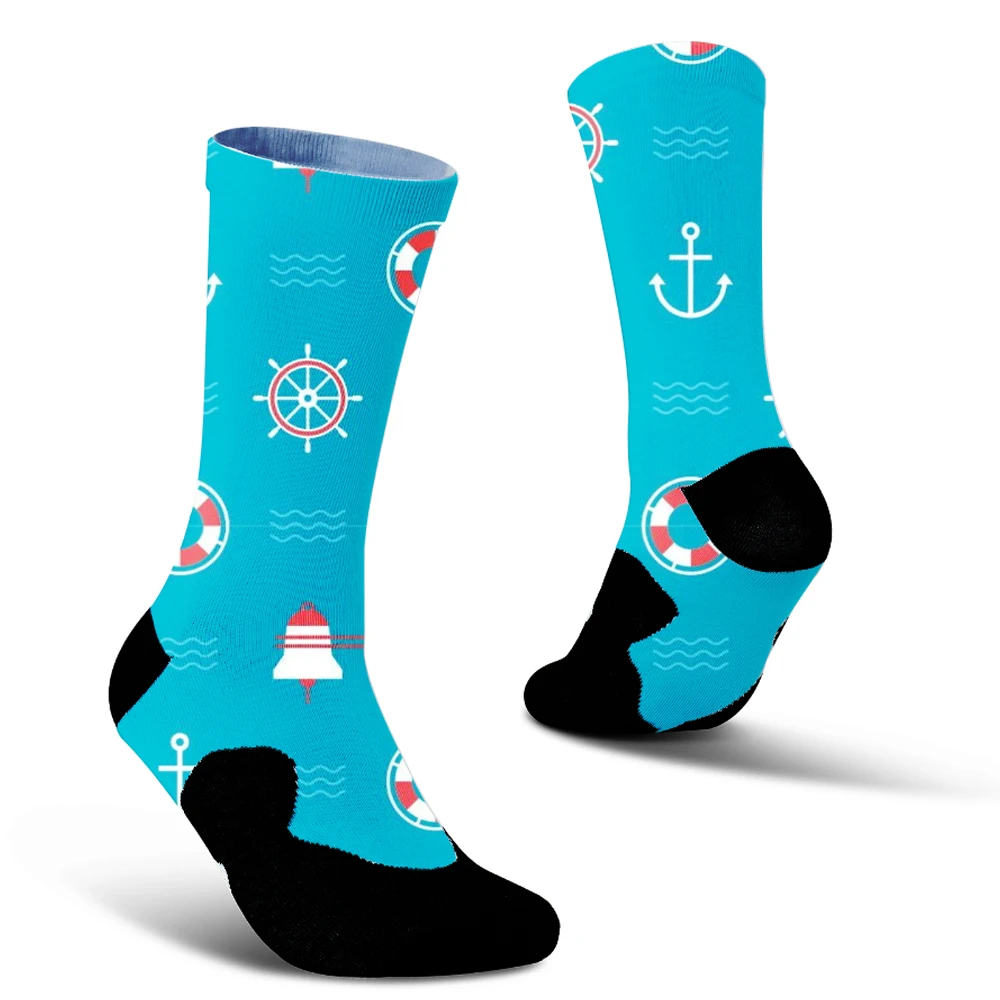 Chaussettes de sport drôles pour hommes et femmes, chaussettes d'équipage d'impression, chaussettes de course mignonnes, chaussettes de football, chaussettes de basket-ball, chaussettes de couple, mode, nouveau