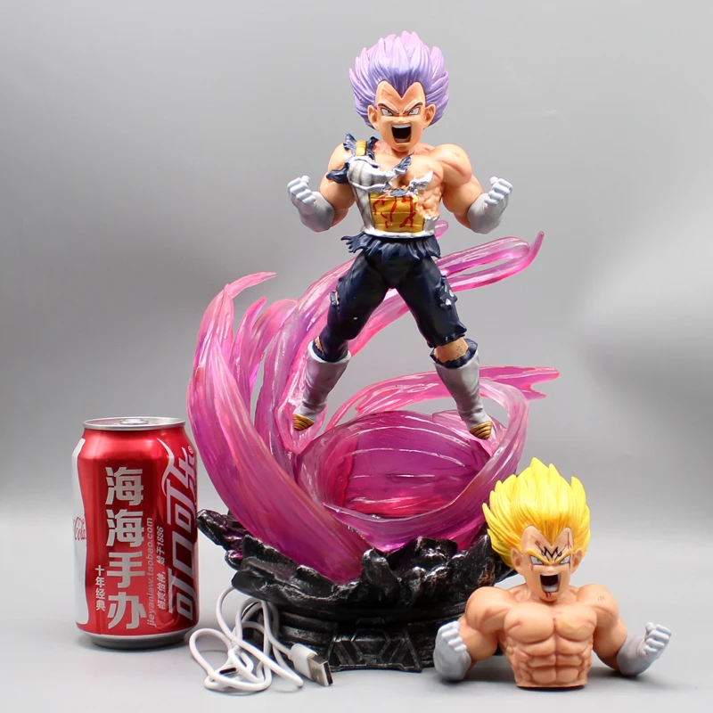 

33.5cm Vegeta Dragon Ball Anime Figure Statue Super Saiyan Large Action Figure Scene Decoration Wholesale Decoration Model