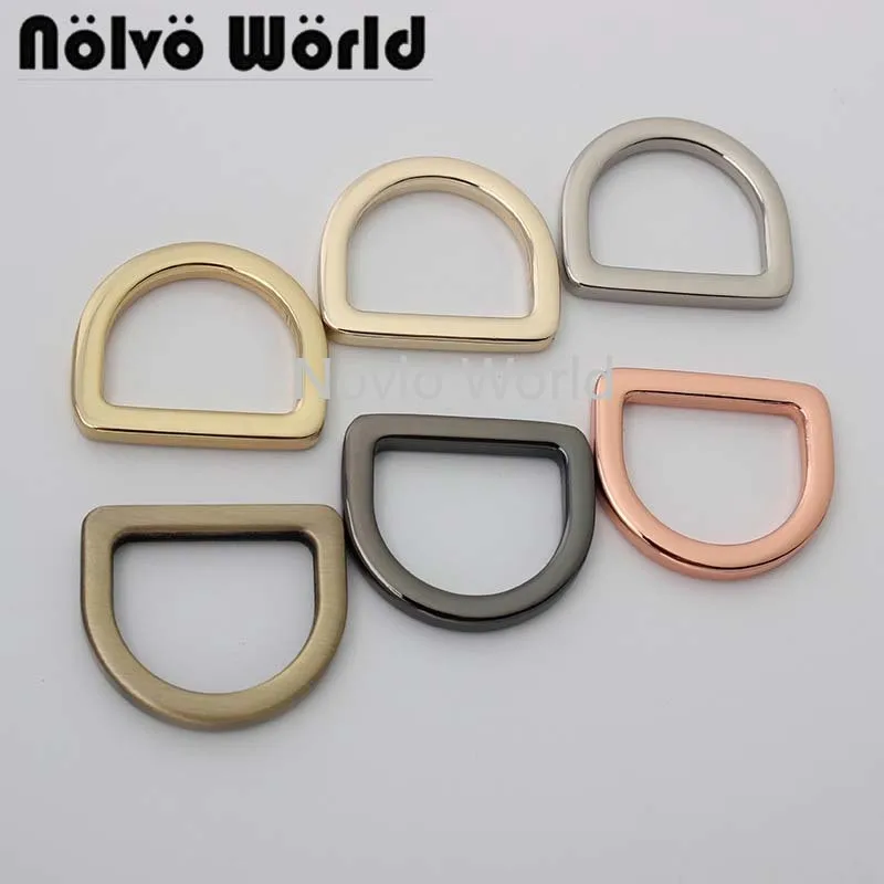 20-100pcs 6 colors 13-20mm tabular edge welded bags hardware welded fat tabular edge closed metal d ring