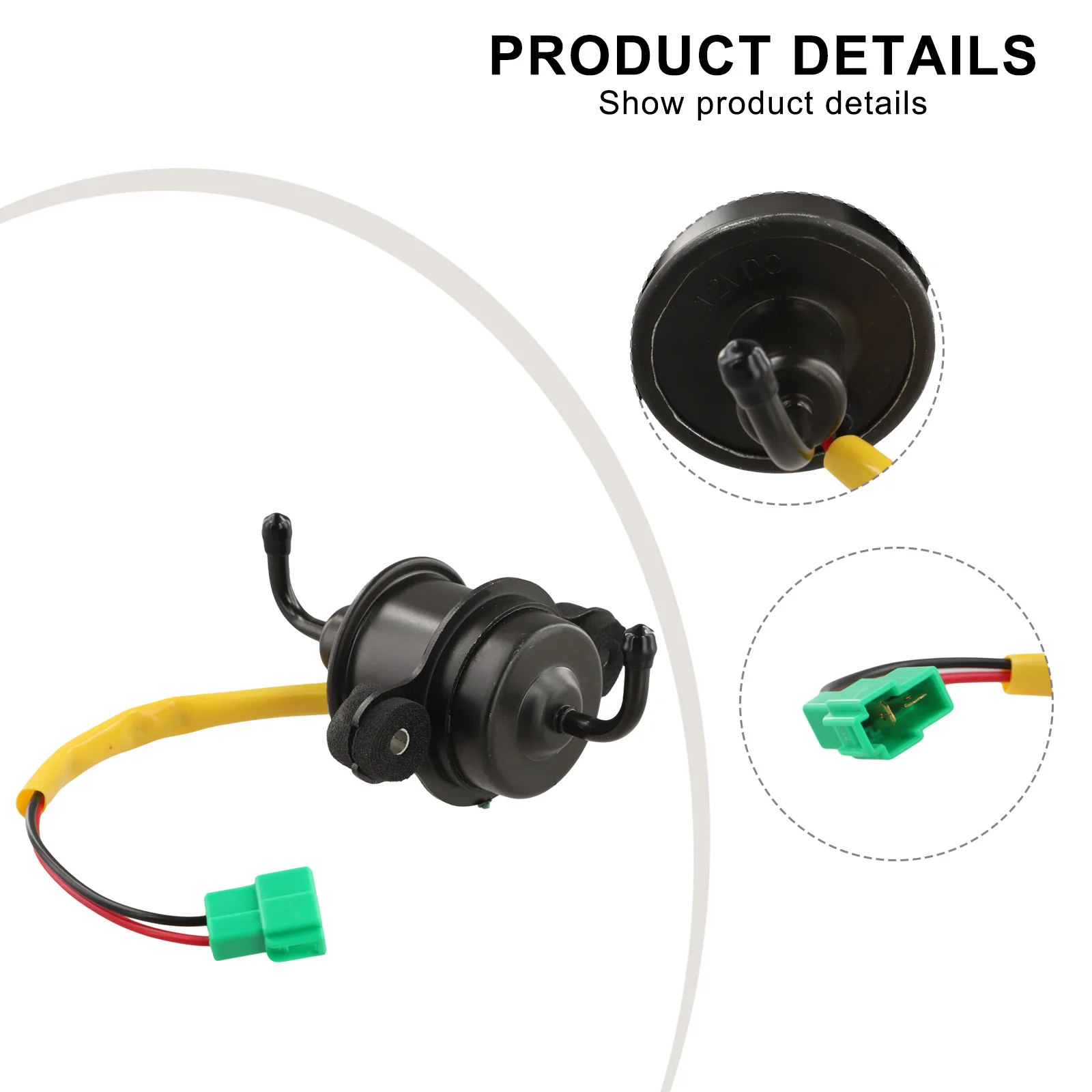 Aftermarket Fuel Pump Rear External Fuel Pump Built-In Copper Coil Direct Replacement Part High Performance Pump