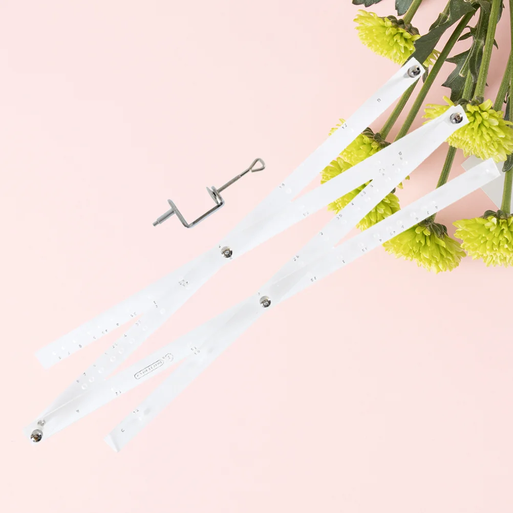 Zooming Scale Ruler Magnification Professional Drawing Tools Ruler for Angle Measurement Student School Office Supply