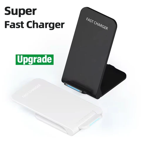 Беспроводное быстрое зарядное устройство для iPhone 16, 15, 14, 13, 12. Подставка ProMax11 для быстрой зарядки. Складное зарядное устройство для Samsung Note 20/10 S24 Ultra. беспроводной зарядный адаптер типа C отзывы - №6