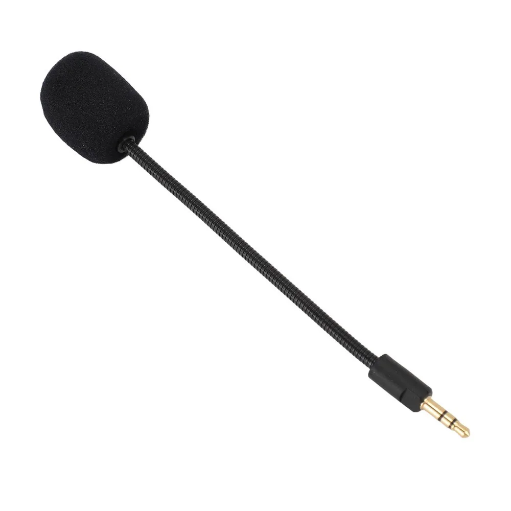 Professional Gaming Headset Microphone Plug and Play 3.5mm Jack Flexible Mic Replacement Mic for Razer Barracuda X