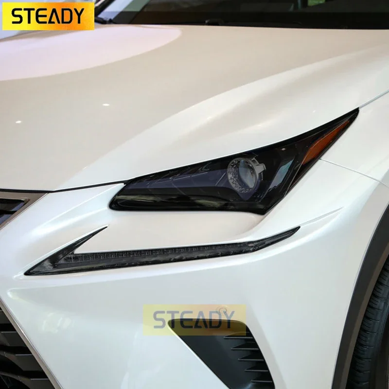 

Car Headlight Protective Film Front Light Transparent Black TPU Sticker For Lexus NX NX300h NX200t Facelift 2019-On Accessoies