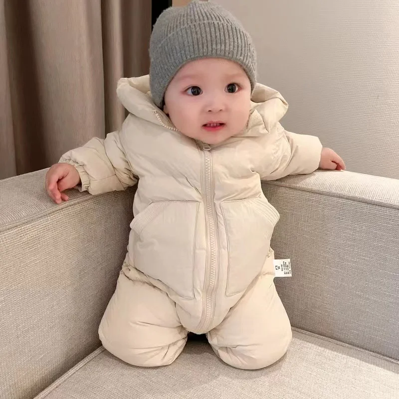 Newborn Baby Rompers Winter Coats Warm Baby Boys Costume Babie Girls Clothing Overall Baby Outwear Jumpsuits Children Clothes