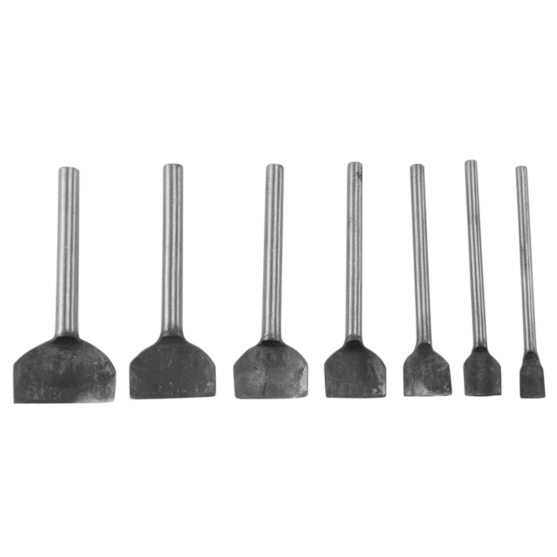 Punzón cortador en forma de arco, herramientas artesanales de cuero para hacer correas, cinturones, carteras y bolsos con 7 tamaños (10 mm-40 mm)