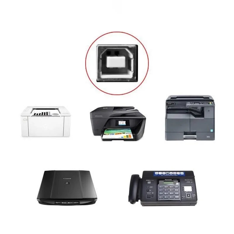 1.5/3/5/10M USB High Speed 2.0 A To B Male Cable For Computer Printer Cord 3 Feet Plug And Play C3