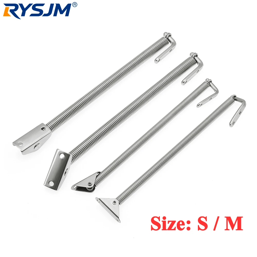 

2 шт. Пружинные опоры для люков морских судов, 230 мм, 260 мм, из нержавеющей стали, верхнее крепление, фурнитура для крышек люков, аксессуары для дверей и люков