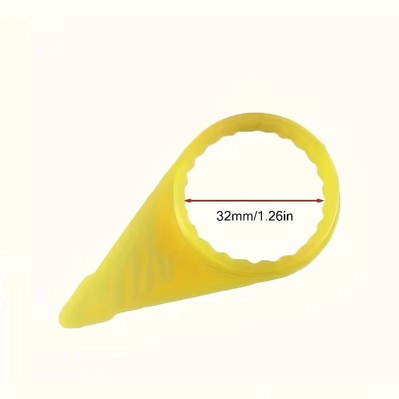 10 قطعة/المجموعة سيارة البلاستيك الإطارات الجوز مؤشر 32 مللي متر مؤشر الجوز الإطارات-سهلة الاستخدام السيارات والشاحنة محور الترباس تخفيف الكاشف