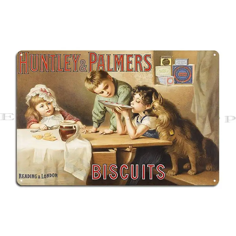 Huntley And Palmers Biscuits Reading And London Old Advertising Poster Art Metal Signs Printing Party Cave Club Tin Sign Poster