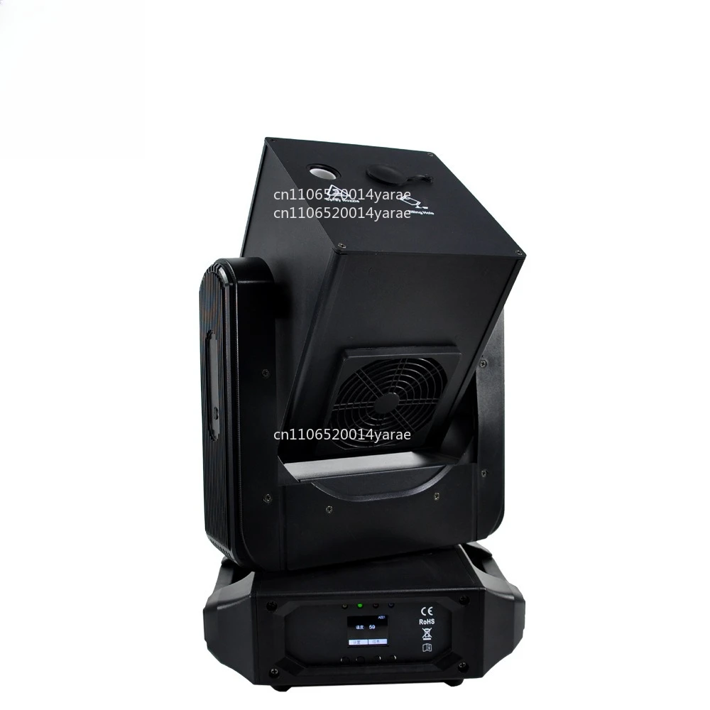 

750 Вт сценическая машина для распыления цветов с качающейся головкой, вращающаяся ось XY, одиночный распылитель воздуха, пульт дистанционного управления DMX512