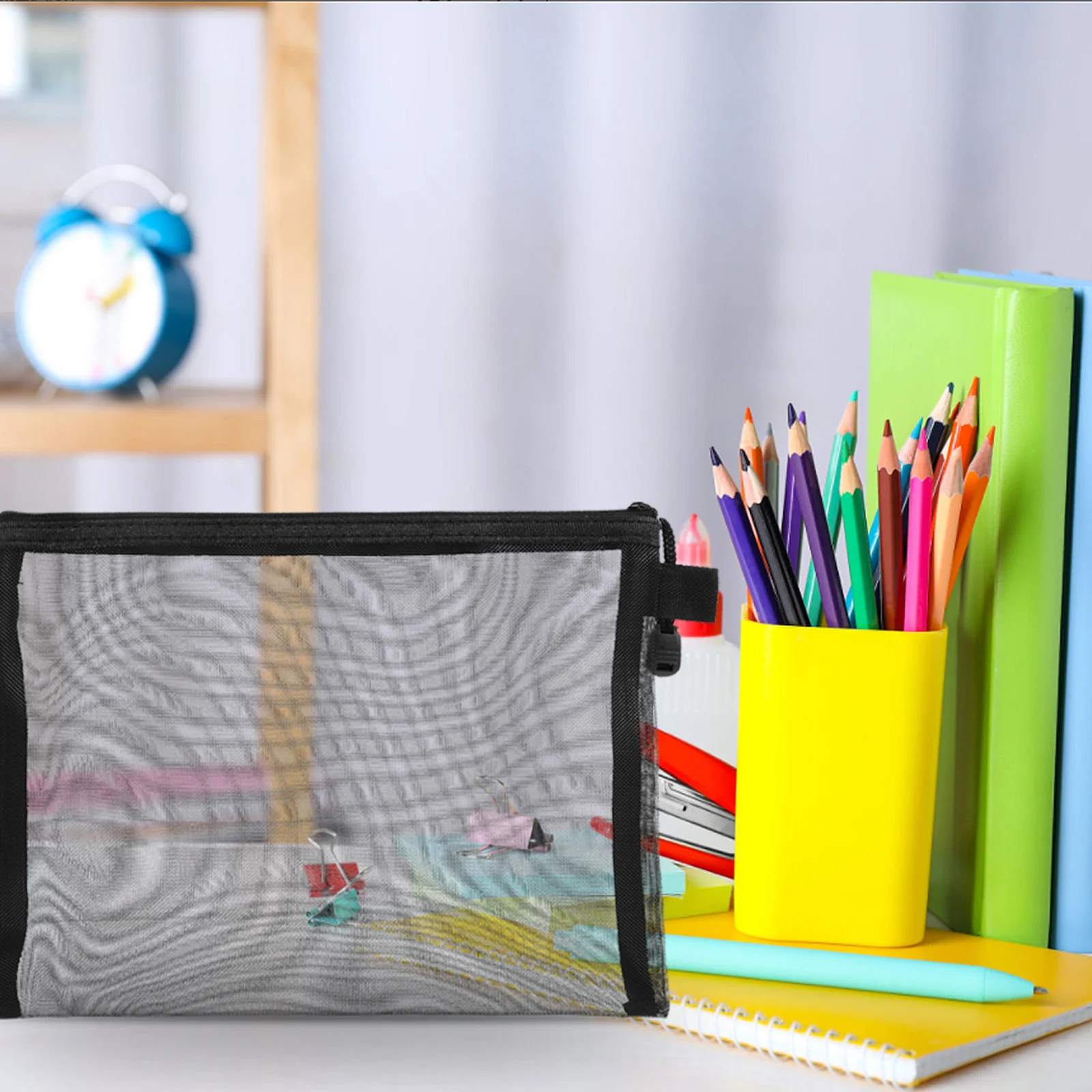 15 Stück Make-up-Reise-Organizer-Tasche, atmungsaktives Netz, Reißverschlusstaschen, Bleistiftaufbewahrung, kleine Taschen für den täglichen Geschäftsreisen, Urlaub