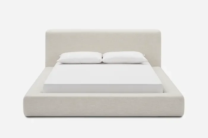 

x−Luxury Design Bed Indoor Home Bedroom Furniture Latex Queen Size Wood Base Fabric Soft Beds&