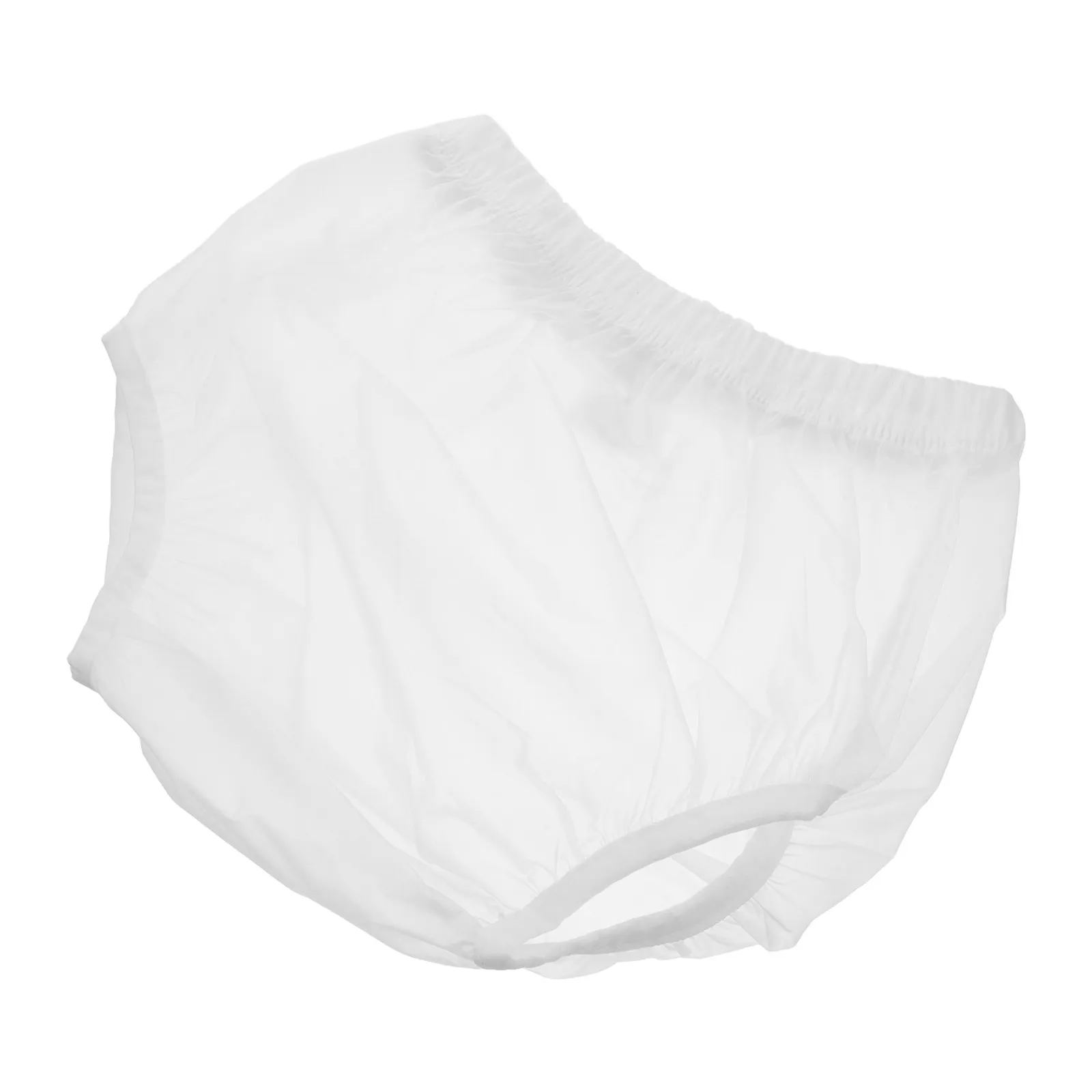 Adult Waterproof Plastic Diaper Cover Leak Proof Transparent Training Pants 21-31.5 Waist Clear Reusable Incontinence Underwear