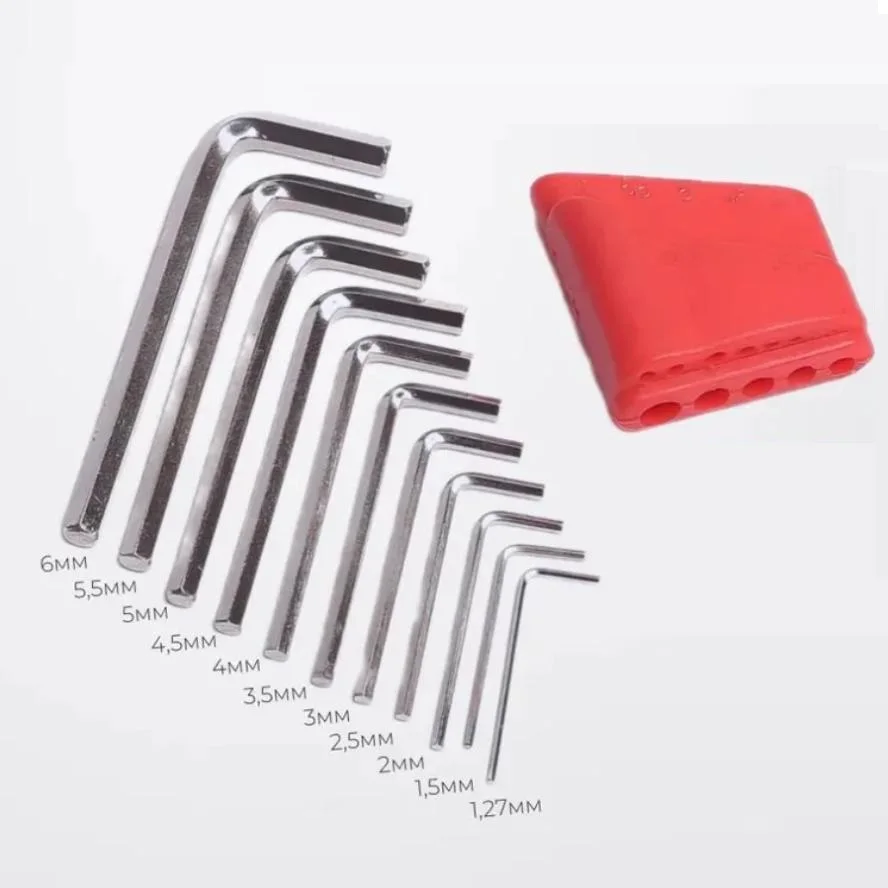 

11 шт., набор шестигранных ключей L-типа, размеры от 127 до 6 мм, многофункциональные инструменты из хром-ванадиевой стали для домашнего и профессионального использования