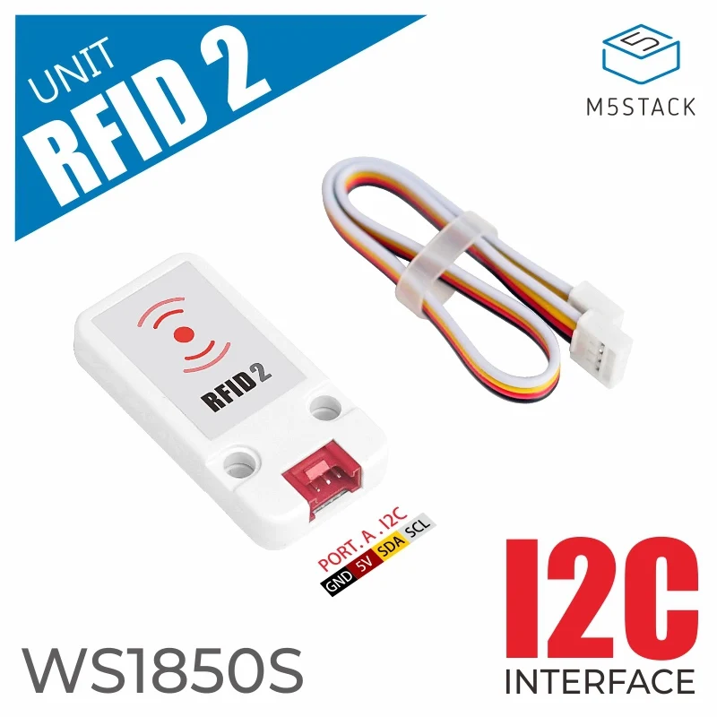 5 pezzi M5Stack Mini lettore/scrittore RFID 2 unità WS1850S 13,56 MHz frequenza per sistemi di controllo accessi sistemi di controllo accessi