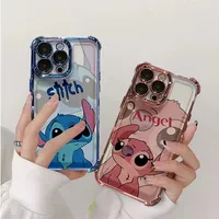 Cute Couple Stitch Angel Case For VIVO V40 V50 Lite Y03 Y27S Y28 Y28S Y04 Y21 Y33T Y33S Y21S Y22 Y22S Y17S Y36 5G V30 Pro