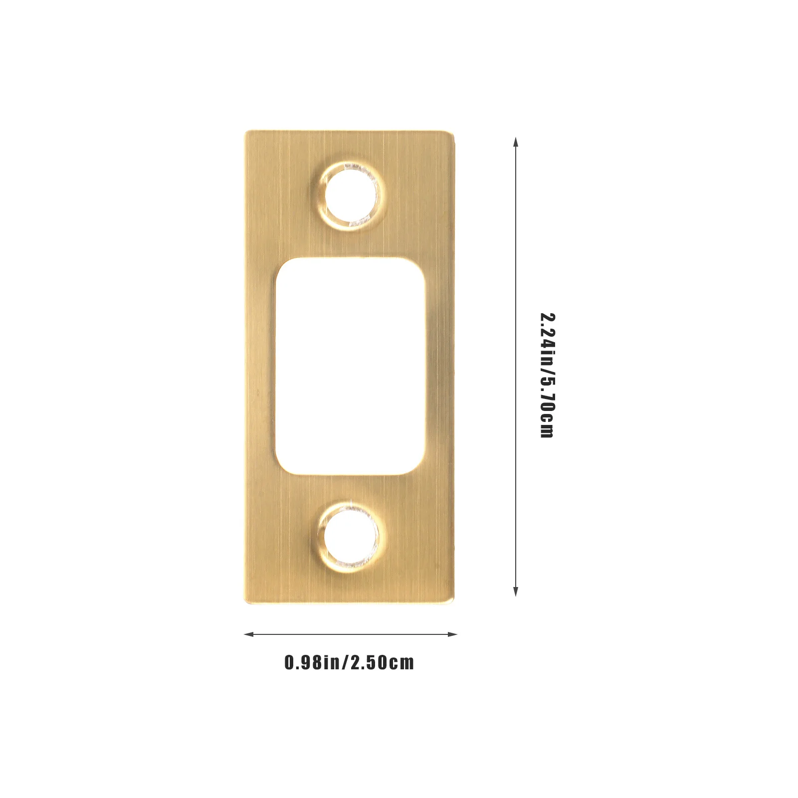 4Pcs Door Strike Plates Surface Stainless Steel Repair Plates for Wooden Door Lock Reinforcement Kit Hole Filler