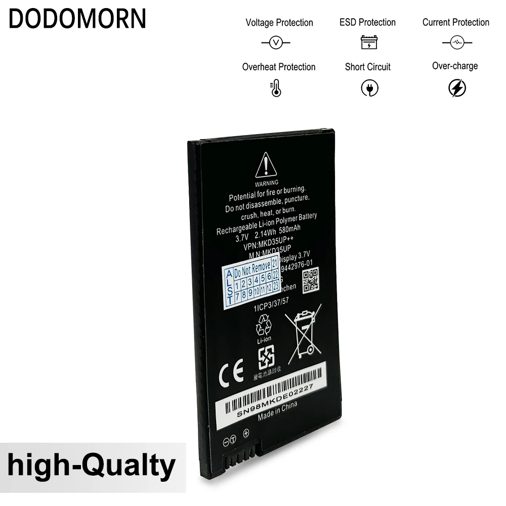 DODOMORN-Batterie pour BMW, 2.14Wh, 3.7V, 580mAh, Haute Qualité, Neuf, MKD35ettes, Convient pour BMW 5, 6, 7, Bery X5, X6, 730, 740, 745, 760 Movies, 530L, 530LE, Livraison Rapide