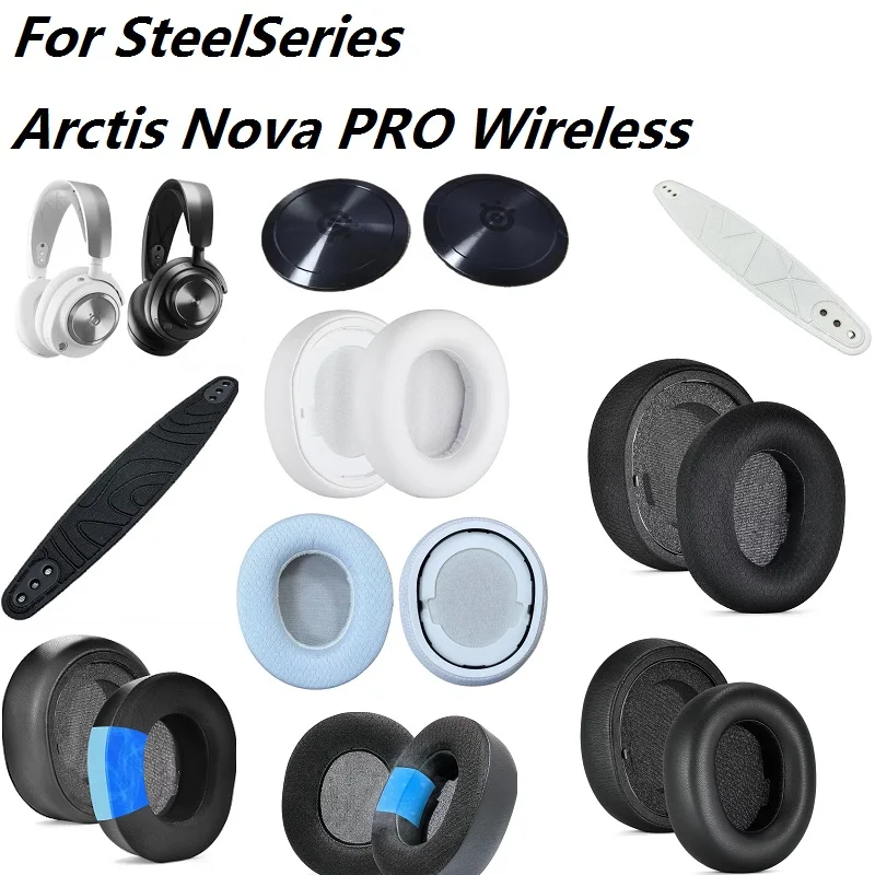 Оригинальные запасные части для беспроводных наушников SteelSeries Arctis Nova Pro, сменная повязка на голову, наушники, амбушюры