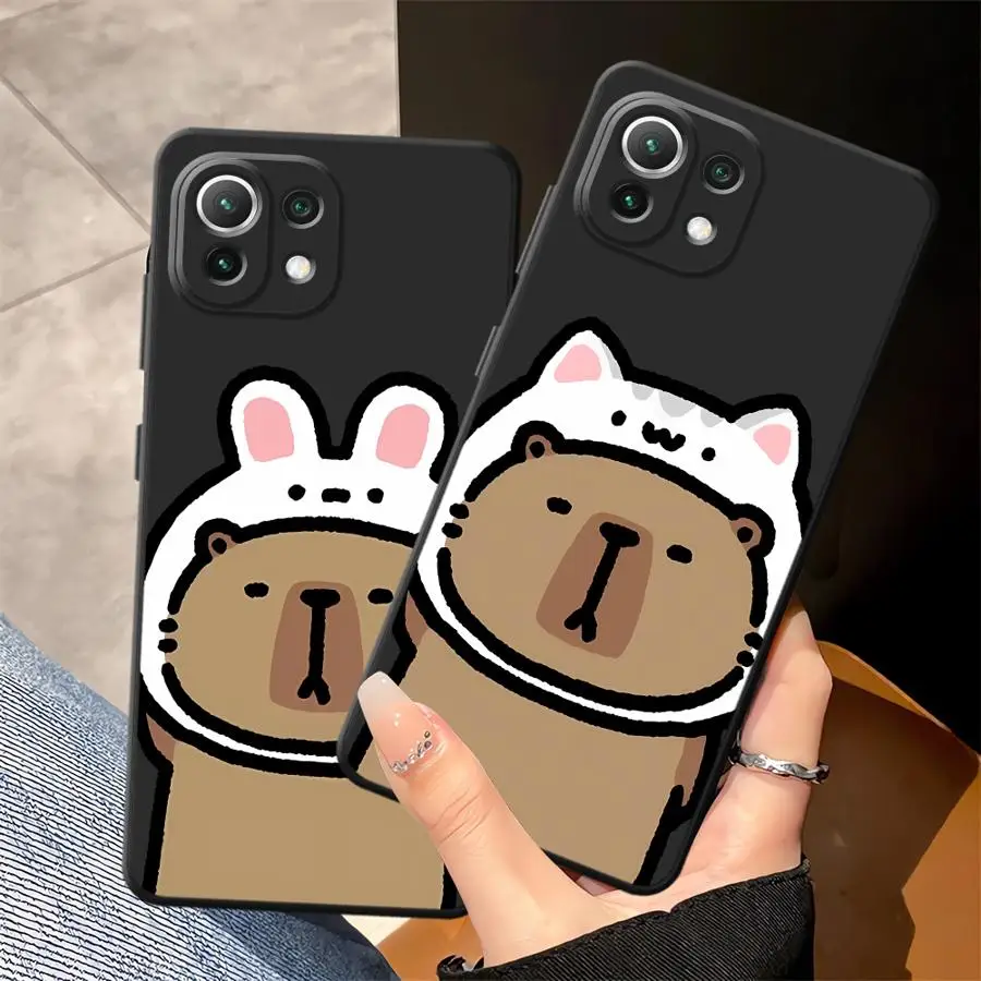 حافظة كارتونية لطيفة لهاتف Xiaomi Mi 9 13 10 11 13 Lite CC9Pro 10T 11T 14 Pro 9T غطاء خلفي ناعم