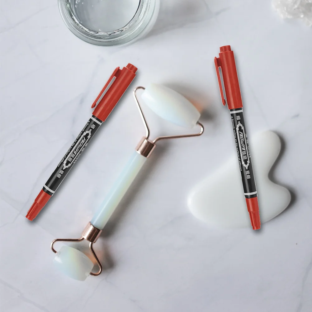 5 Stuks Draagbare Wenkbrauw Liner Tatoeëren Pen Multifunctionele Huidmarkering Tool voor Beauty Body Markers Tattoo Chirurgie Marker