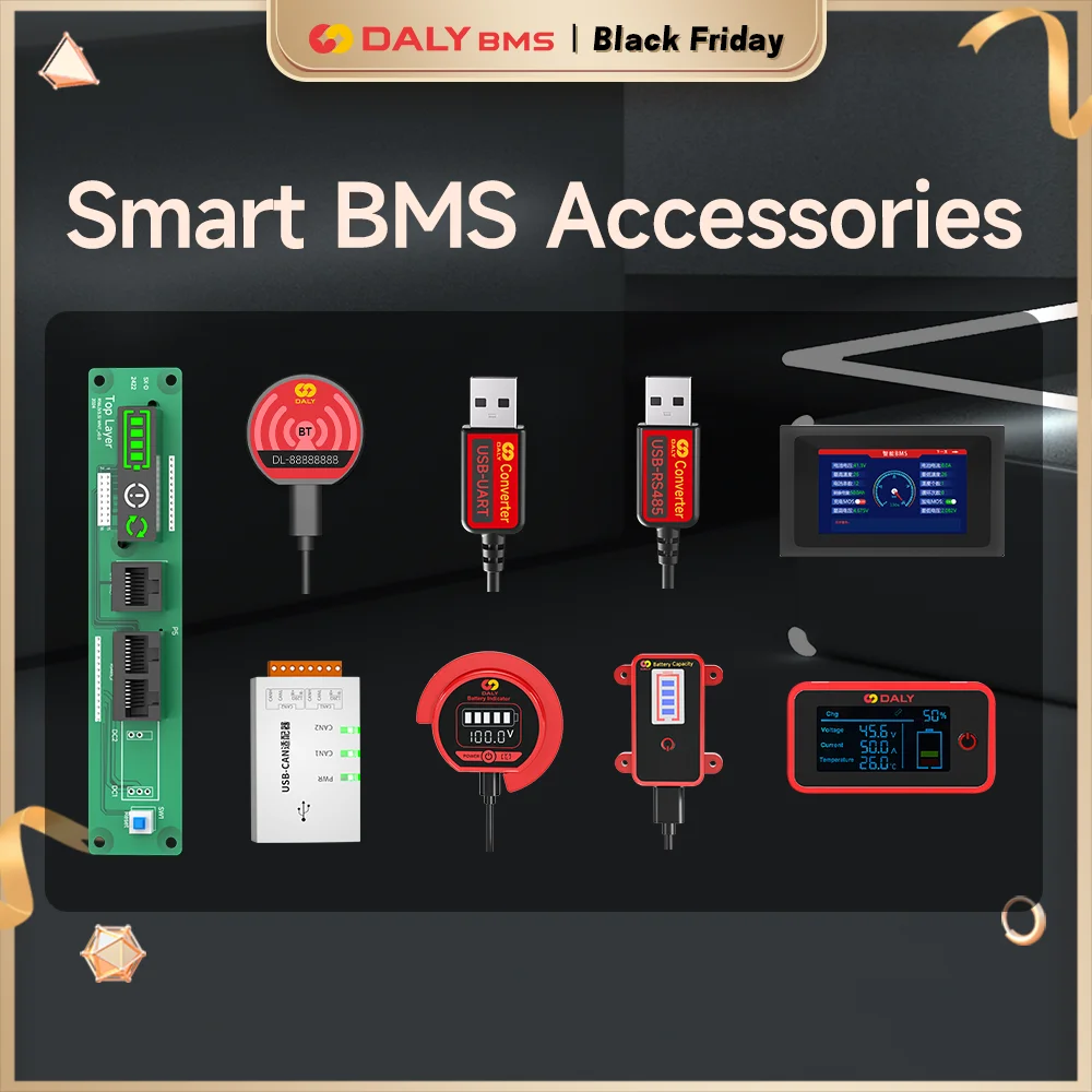 Daly Smart BMS Accessories Bluetooth WIFI Module LCD Screen Cable Inverter Communication Board