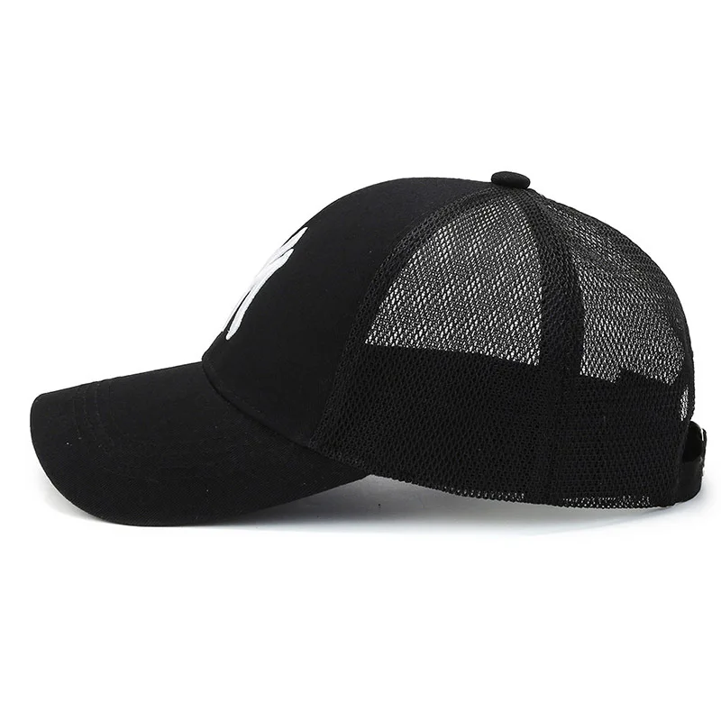 New Summer Unisex Women Men Baseball Caps Male Female Breathable Mesh Snapback Hats Black Casual Sport Hats Cap For Women Men