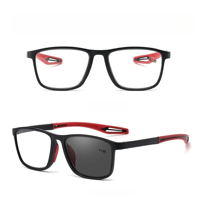 1 Stück Unisex Ultraleichte photochrome Sport-Lesebrille Dioptrien: +1,00 ~ +4,00