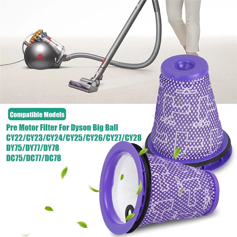 Filter Set Bendable Wand Handle For Dyson CY18 CY22 CY23 CY24 CY25 CY26 CY27 CY28 DY75 DY77 DY78 Vacuum Attachment-CLIM